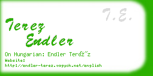 terez endler business card